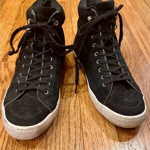 Black High-Top Sneakers